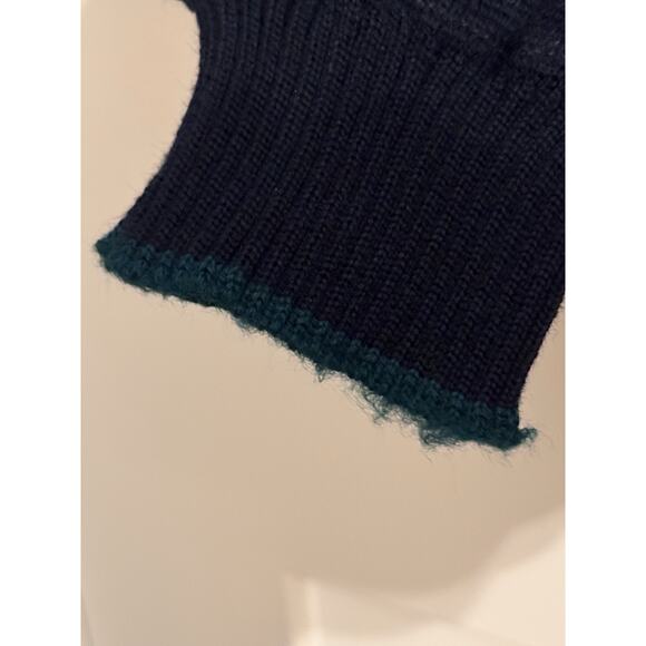 Proquip Blue Sweater jacket Sz L Gore Windstopper Wool Vintage Old Money Gorp - Picture 3 of 11